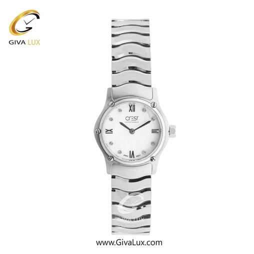ساعت مچی اورجینال زنانه کرست نقره ای | نقره ای| سفید| کد رفرنس Crest 6342-1