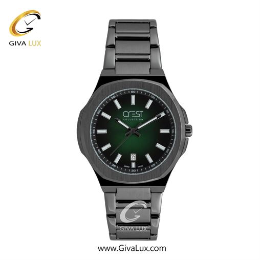 ساعت مچی اورجینال مردانه کرست | Crest  نقره ای-مشکی | نقره ای| سبز| کد رفرنس Crest 6347-2 6347-3.jpg
