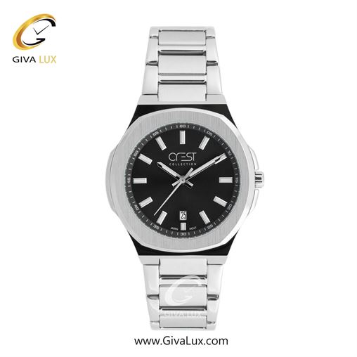 ساعت مچی اورجینال مردانه کرست | Crest  نقره ای-مشکی | نقره ای| سبز| کد رفرنس Crest 6347-2 6347-5.jpg