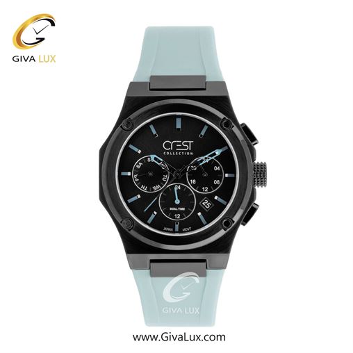 ساعت مچی اورجینال مردانه کرست | Crest مشکی-تیتانیوم | آبی| دودی|تیتانیوم| کد رفرنس Crest 6351-4