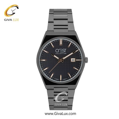 ساعت مچی اورجینال مردانه کرست | Crest  نقره ای-مشکی | نقره ای| سرمه ای| کد رفرنس Crest 6380-1 6380-2.jpg