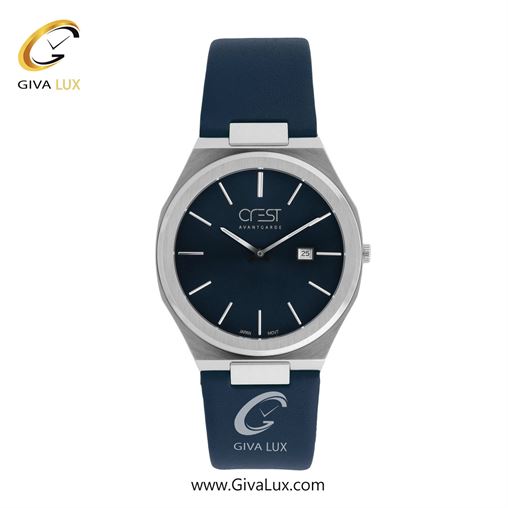 ساعت مچی اورجینال مردانه کرست | Crest  نقره ای | قهوه ای| آبی| کد رفرنس Crest 6399-2 6399-3.jpg