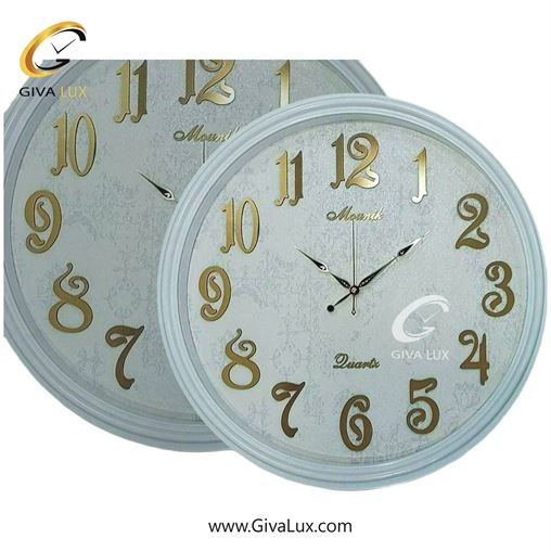 ساعت دیواری اورجینال مونیک PVC سفید| کد رفرنس 603