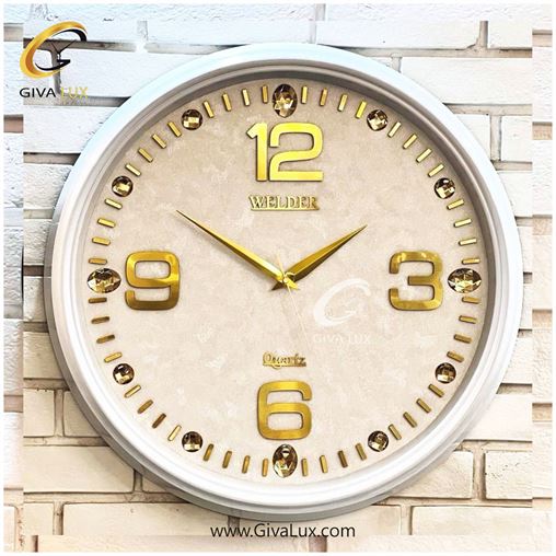 ساعت دیواری اورجینال ولدر PVC کرم| کد رفرنس 644 644-5.jpg