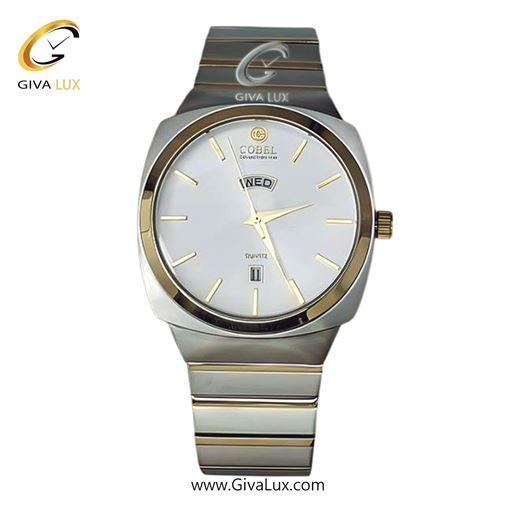 ساعت مچی اورجینال مردانه کوبل | COBEL  نقره ای-طلایی | طلایی-نقره ای| سفید| کد رفرنس 6448G 6448G-2.jpg