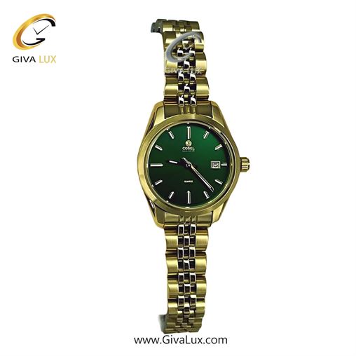 ساعت مچی اورجینال زنانه کوبل | COBEL  طلایی | طلایی| سبز یشمی تیره| کد رفرنس 6474L 6474L-1.jpg