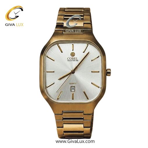 ساعت مچی اورجینال مردانه کوبل | COBEL  طلایی | طلایی| سفید| کد رفرنس 6502G 6502G-2.jpg