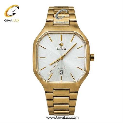 ساعت مچی اورجینال مردانه کوبل | COBEL  طلایی | طلایی| سفید| کد رفرنس 6502G 6502G_3.jpg