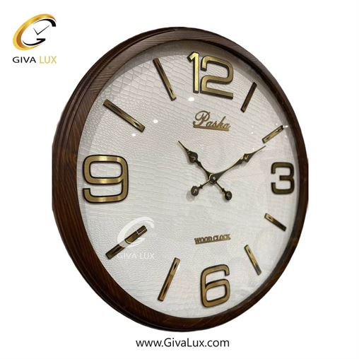 ساعت دیواری اورجینال پاشا چوب قهوه ای| کد رفرنس 654
