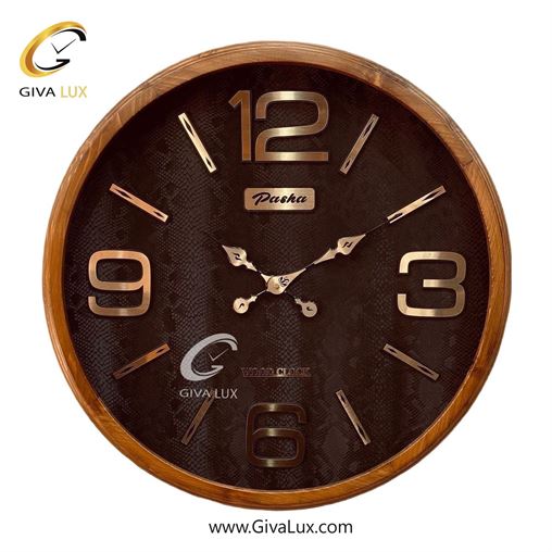 ساعت دیواری اورجینال پاشا چوب قهوه ای| کد رفرنس 654