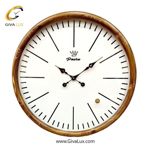 ساعت دیواری اورجینال پاشا چوب قهوه ای| کد رفرنس 658