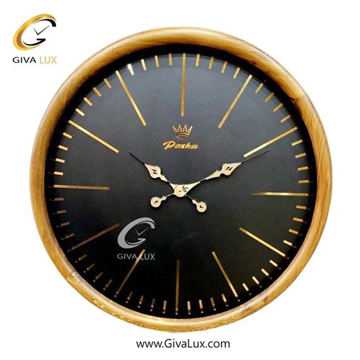 ساعت دیواری اورجینال پاشا چوب قهوه ای| کد رفرنس 658