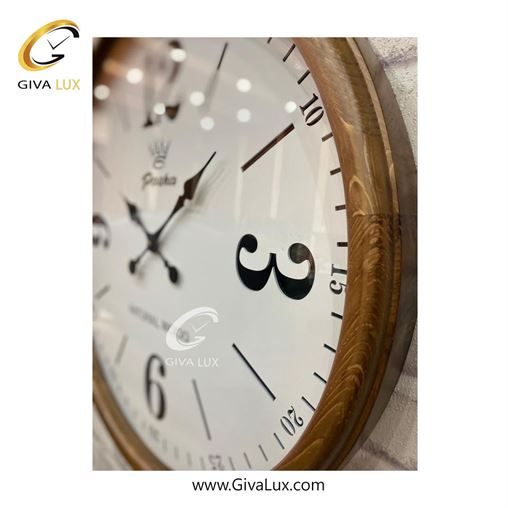 ساعت دیواری اورجینال پاشا چوب قهوه ای| کد رفرنس 659