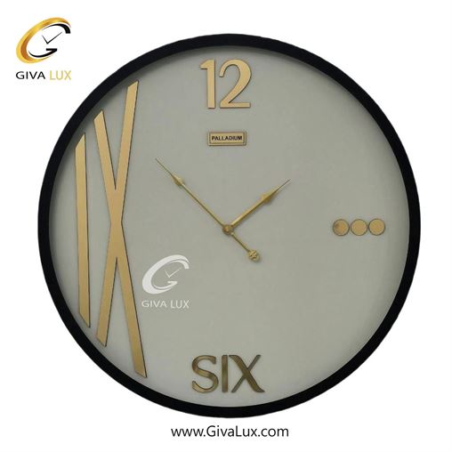 ساعت دیواری اورجینال پالادیوم آلیاژ فلزی مشکی| کد رفرنس 702