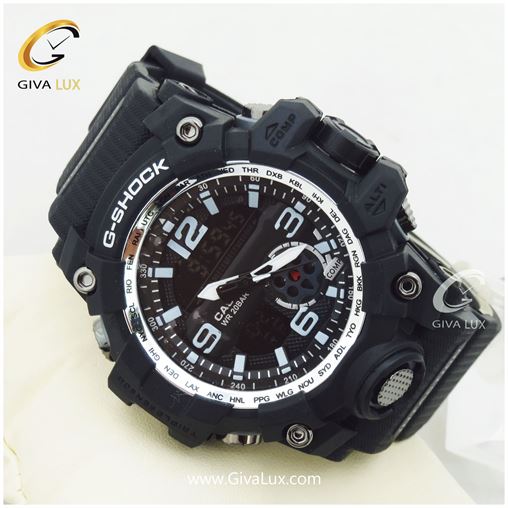 ساعت مچی اسپرت کاسیو جیشاک G-shock دو زمانه مشکی