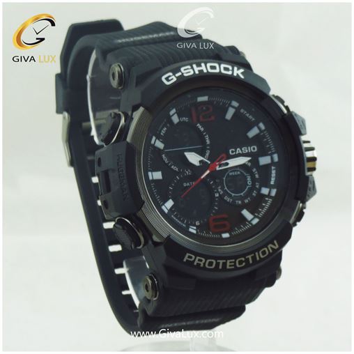 ساعت مچی اسپرت کاسیو جیشاک G-shock دو زمانه مشکی