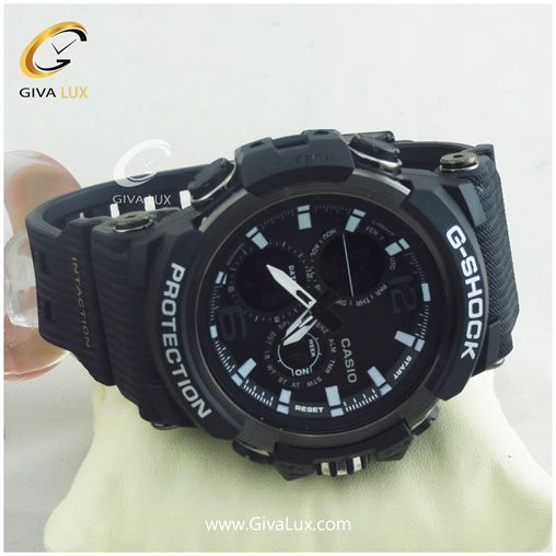 ساعت مچی اسپرت کاسیو جیشاک G-shock دو زمانه مشکی