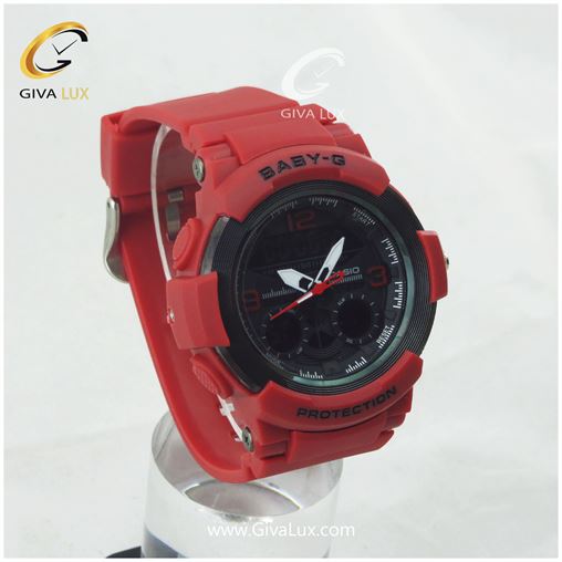 ساعت مچی اسپرت کاسیو جی شاک (BABY-G) سایز کوچک قرمز