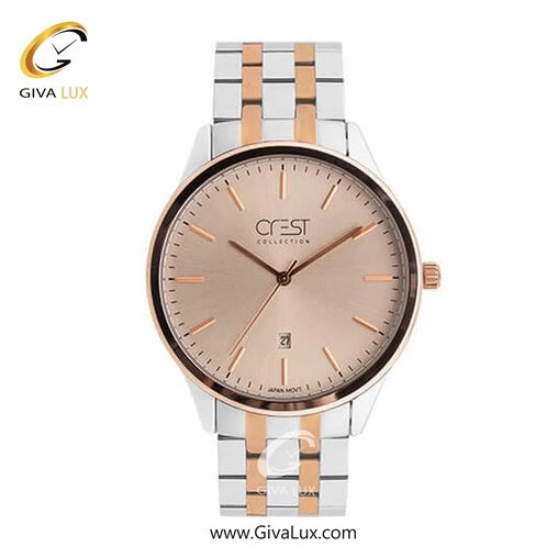 ساعت مچی اورجینال زنانه کرست | Crest  رزگلد | رزگلد-نقره ای| مشکی| کد رفرنس Crest 6701-1 6701-2L.jpg
