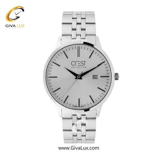 ساعت مچی اورجینال زنانه کرست | Crest  نقره ای | نقره ای| نقره ای| کد رفرنس Crest 6705-1 6705-1G.jpg