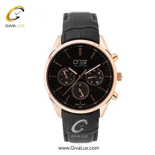 ساعت مچی اورجینال زنانه کرست | Crest  نقره ای | مشکی| مشکی| کد رفرنس Crest 6031-1 6708-7L.jpg