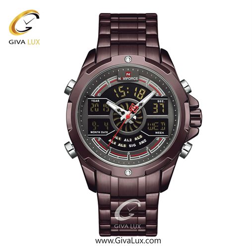 ساعت مچی مردانه بند فلزی کافی ناوی فورس (نیوی فورس) کد NF9170-CE/GY 676_NF9170-CEGY.jpg