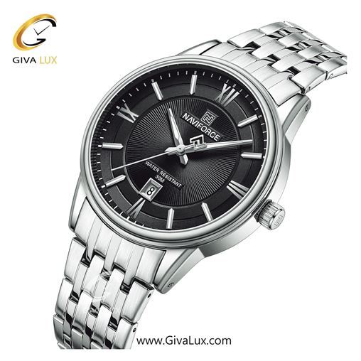 ساعت مچی مردانه تک موتوره بند استیل نقره ای ناوی فورس(نیوی فورس) NF8040 S/S/B 69_SSB.jpg