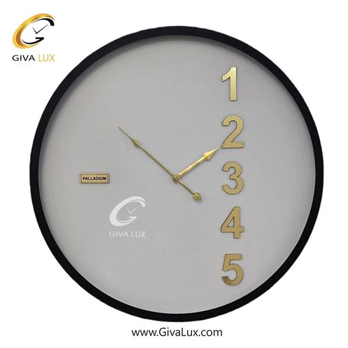 ساعت دیواری اورجینال پالادیوم آلیاژ فلزی مشکی| کد رفرنس 701