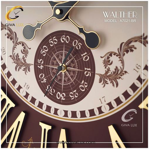 ساعت دیواری اورجینال والتر چوب قهوه ای| کد رفرنس 7021BR 7021-BR-2.jpg