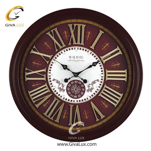 ساعت دیواری اورجینال والتر چوب قهوه ای| کد رفرنس 7021BR 7021-BR.jpg