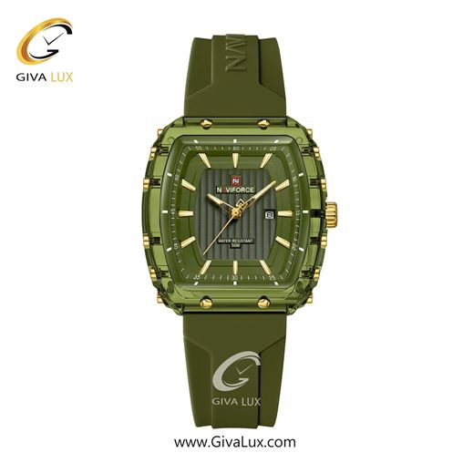 ساعت مچی اورجینال زنانه ناوی فورس|Naviforce|نوی فورس|نیوی فورس سبز | سبز| سبز| کد رفرنس NF7124 GN/G/GN