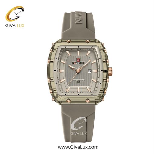 ساعت مچی اورجینال زنانه ناوی فورس|Naviforce|نوی فورس|نیوی فورس طوسی | طوسی| طوسی| کد رفرنس NF7124 GY/GY/GY