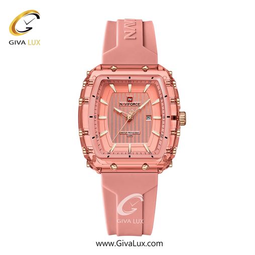 ساعت مچی اورجینال زنانه ناوی فورس|Naviforce|نوی فورس|نیوی فورس صورتی | صورتی| صورتی| کد رفرنس NF7124 P/P/P