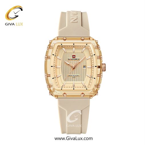 ساعت مچی اورجینال زنانه ناوی فورس|Naviforce|نوی فورس|نیوی فورس کرم | کرم| کرم| کد رفرنس NF7124 RG/RG/BG