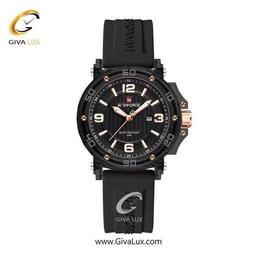 ساعت مچی اورجینال زنانه ناوی فورس|Naviforce|نوی فورس|نیوی فورس مشکی | مشکی| مشکی| کد رفرنس NF7125 B/B/B