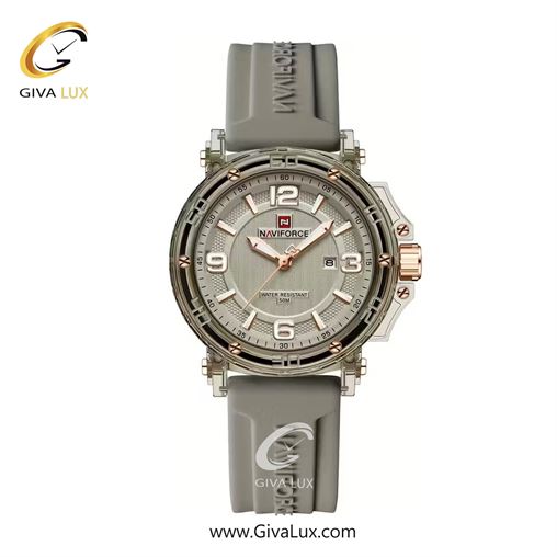 ساعت مچی اورجینال زنانه ناوی فورس|Naviforce|نوی فورس|نیوی فورس طوسی | طوسی| طوسی| کد رفرنس NF7125 C.GY/C.GY/C.GY