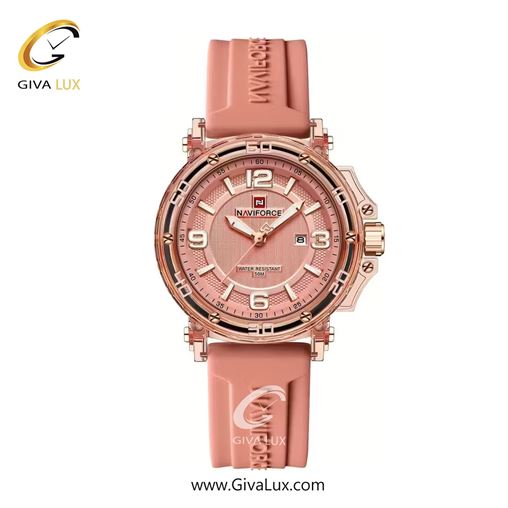 ساعت مچی اورجینال زنانه ناوی فورس|Naviforce|نوی فورس|نیوی فورس صورتی | صورتی| صورتی| کد رفرنس NF7125 P/P/P