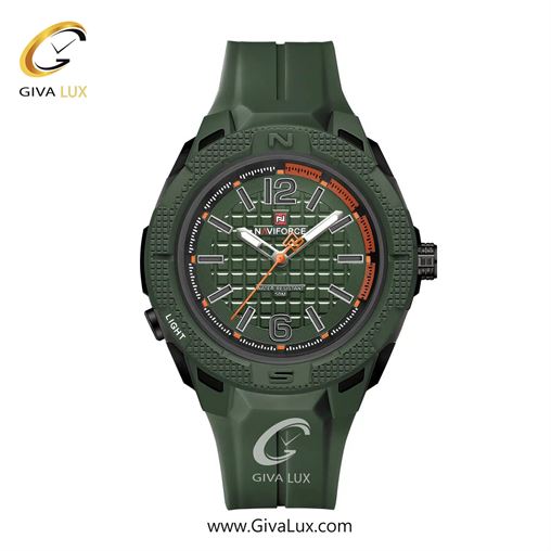 ساعت مچی اورجینال مردانه ناوی فورس|Naviforce|نوی فورس|نیوی فورس سبز یشمی تیره | سبز یشمی تیره| سبز یشمی تیره| کد رفرنس NF7126 B/GN/GN
