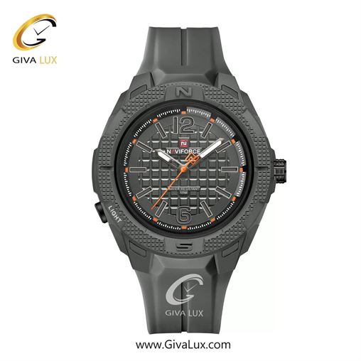 ساعت مچی اورجینال مردانه ناوی فورس|Naviforce|نوی فورس|نیوی فورس تیتانیوم | تیتانیوم| دودی|تیتانیوم| کد رفرنس NF7126 GY/GY/GY