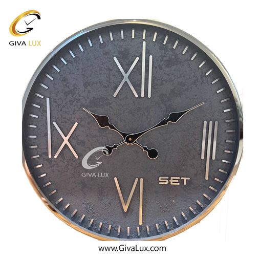 ساعت دیواری اورجینال ست آلیاژ فلزی نقره ای| کد رفرنس 106