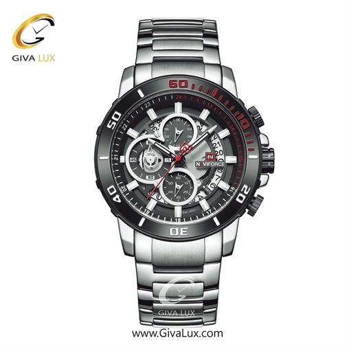 ساعت مچی مردانه بند فلزی نقره‌ای ناوی فورس (نیوی فورس) کد NF9174-S/B 720_NF9174-SB.jpg