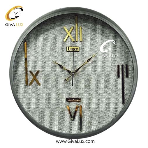 ساعت دیواری چوب لوکس عرض قاب 75 سانتیمتر | طوسی | کد رفرنس 7303