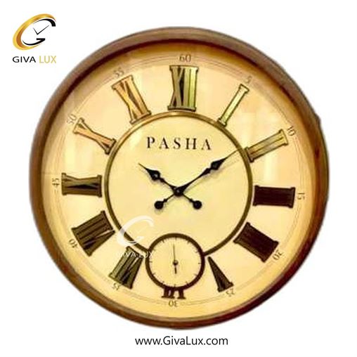 ساعت دیواری اورجینال پاشا چوب قهوه ای| کد رفرنس 753