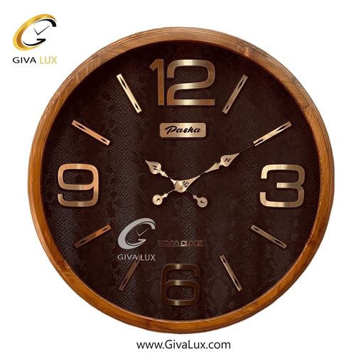 ساعت دیواری اورجینال پاشا چوب قهوه ای| کد رفرنس 754