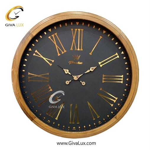 ساعت دیواری اورجینال پاشا چوب قهوه ای| کد رفرنس 756