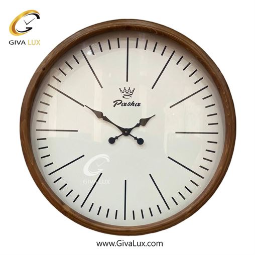 ساعت دیواری اورجینال پاشا چوب قهوه ای| کد رفرنس 758