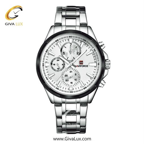 ساعت مچی مردانه سه موتوره فول تایم بند استیل نقره ای ناوی فورس(نیوی فورس) NF9089 RG/W 761_SW.jpg