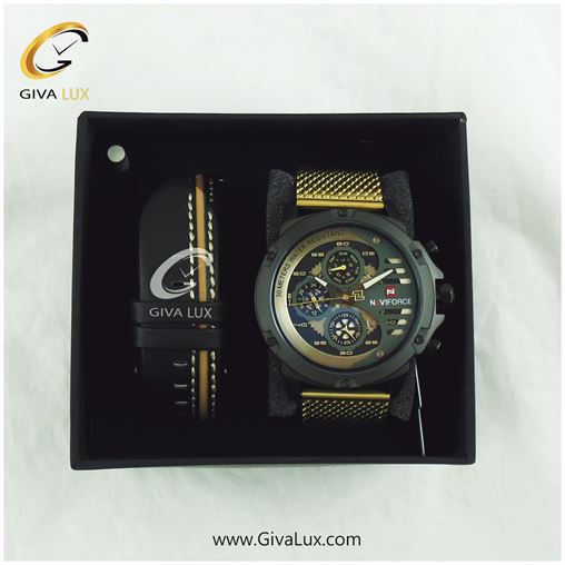 پک ساعت مردانه سه موتوره فول تایم ناوی فورس با بند اضافه مدل NF9110 769_Square_Template.jpg