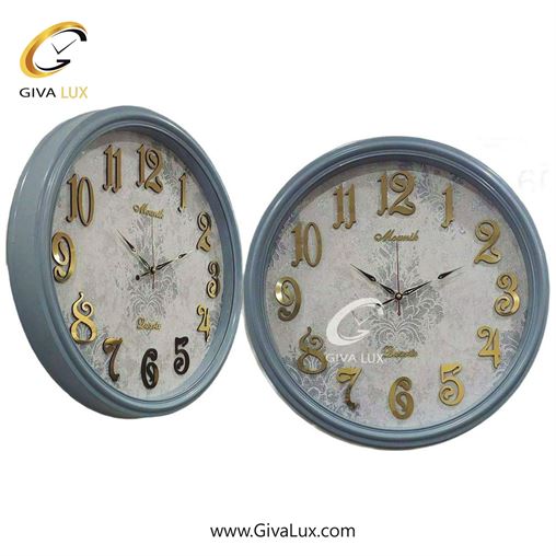 ساعت دیواری اورجینال مونیک PVC طوسی| کد رفرنس 603