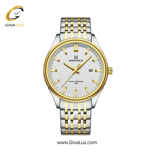 ساعت مچی مردانه تک موتوره بند استیل طلایی ناوی فورس (نیوی فورس) NF8039 G/G/G 796_SGW.jpg